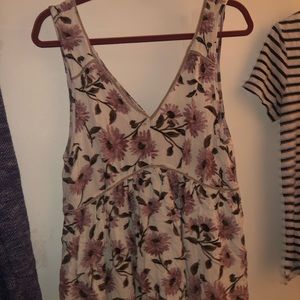 Flower flowy tank shirt